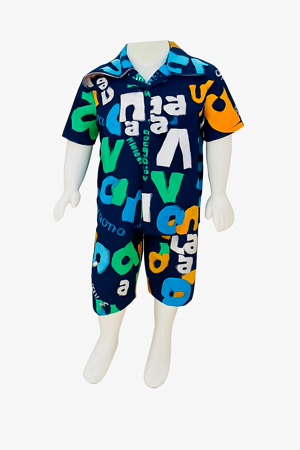 Girls' Cotton Summer Dress Set Unicorn & Color Print Designs