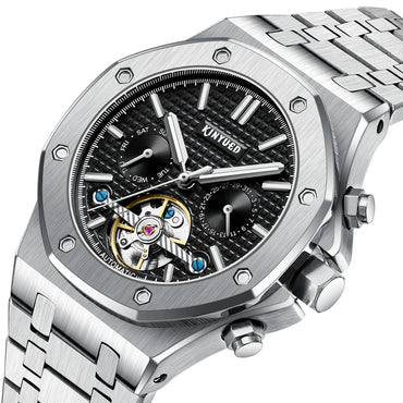 Factory Luxury Design High Quality Stainless Steel Automatic Mechanical Watch for Men