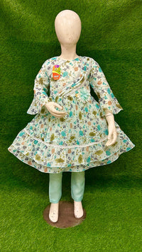 Elegant Girls Party Frock  Embroidered Design for Weddings & Celebrations