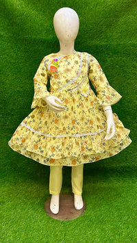 Elegant Girls Party Frock  Embroidered Design for Weddings & Celebrations