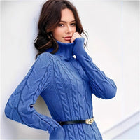 Korean Style Women's Nightclub Slim Fit Sheath Bottom Knitted Dress