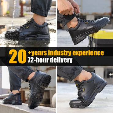 GUYISA  Anti-static and Anti-slip Safety Shoes Microfiber Upper Foot Protection Safety Shoes