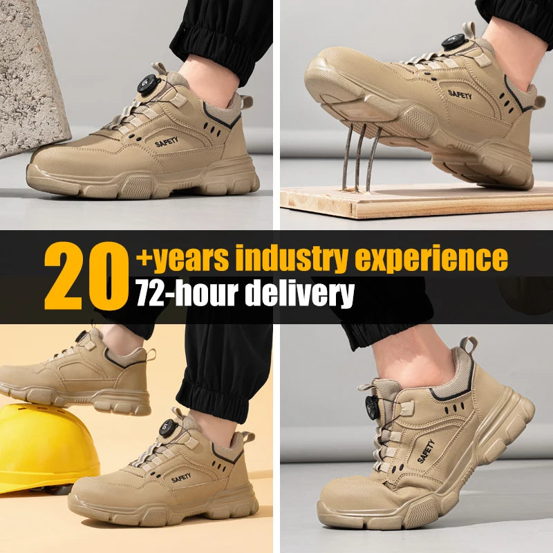GUYISA New Style Workwear Safety Shoes Microfiber Upper Plastic All Safety Boot for Hiking Fashionable