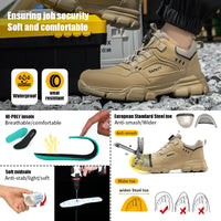 GUYISA New Style Workwear Safety Shoes Microfiber Upper Plastic All Safety Boot for Hiking Fashionable