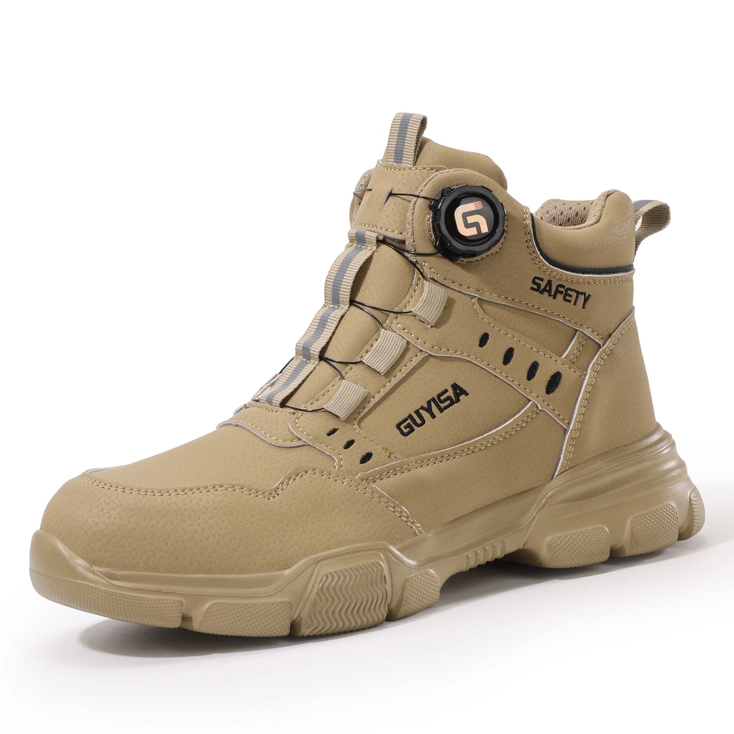 GUYISA New Style Workwear Safety Shoes Microfiber Upper Plastic All Safety Boot for Hiking Fashionable