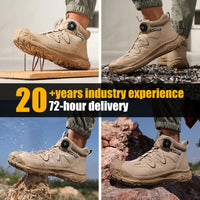 GUYISA  Safety Shoes Microfiber Upper  Hiking Series Smart Buckle  European Standard Steel Toe  Safety Boot