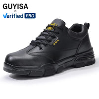 GUYISA  Anti-static and Anti-slip Safety Shoes Microfiber Upper Foot Protection Safety Shoes