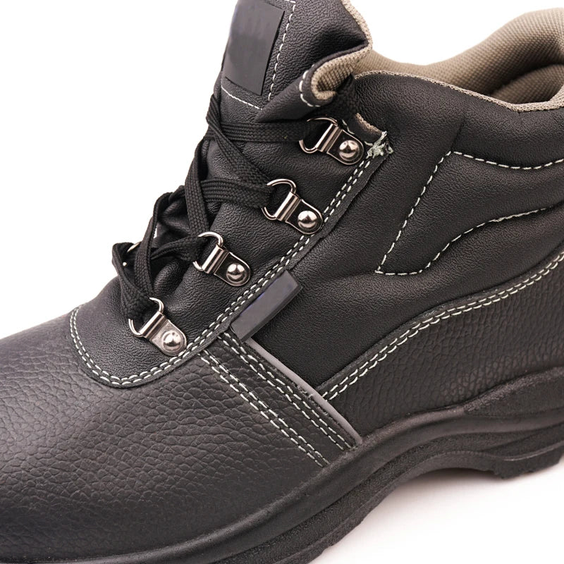 Genuine Leather Oil Resistant Steel Toe Safety Shoes Waterproof Safety Boots for Men
