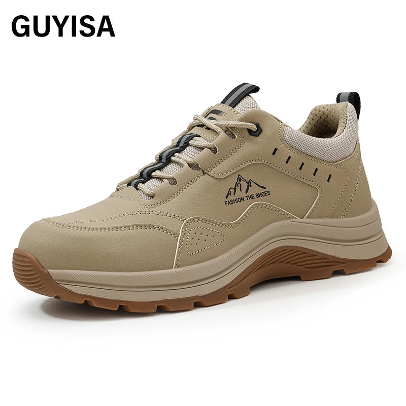 GUYISA  Safety Shoes Microfiber Upper  Hiking Series Smart Buckle  European Standard Steel Toe  Safety Boot