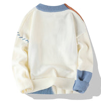 Zeimal Men Loose Fashion Brand Youth Crewneck Sweater  Men's Half Turtleneck Sweater