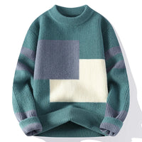 Zeimal Men Full in Stock Men Loose Fashion Sweater Crewneck Half Turtleneck Sweater