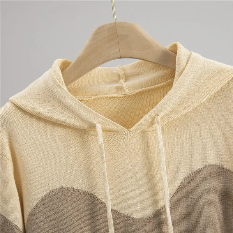 Autumn Fall Winter New Womens Clothing Ladies Fashion Casual Mesh Stitching Hoodies Pants Two Piece Set Suit Women's Sets