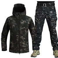 Zeimal Large Size Outdoor Shark Skin Camouflage Plush Jacket Soft Shell Warm-keeping for Autumn Winter RushSuit