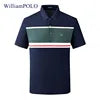 Zeimal POLO New Spot Wholesale Striped Color Patchwork Business Summer Men's Short-sleeved Golf POLO Shirts for Men