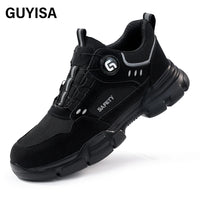 GUYISA Workwear Series Khaki Summer Style European Standard Steel Toe Cap Labor protection Shoes