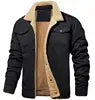 Zeimal Men Fashion Upper Outerwear Casual Winter Warm Coat With Plush Jacket Men's Big Size Cotton Coat