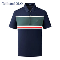 Zeimal POLO New Spot Wholesale Striped Color Patchwork Business Summer Men's Short-sleeved Golf POLO Shirts for Men