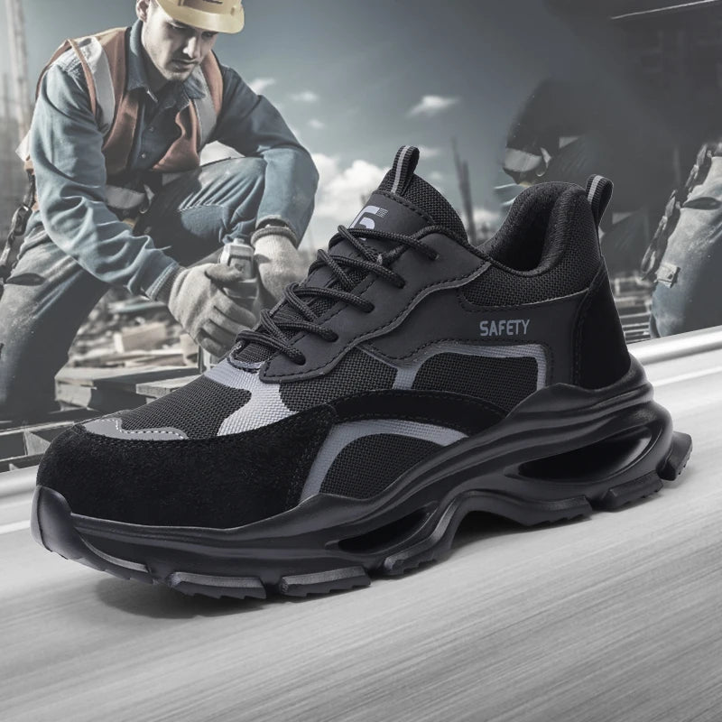 GUYISA New Style Men's Work Shoes Anti-puncture EVA Sole Safety Shoes Functional Shoes
