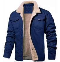 Zeimal Men Fashion Upper Outerwear Casual Winter Warm Coat With Plush Jacket Men's Big Size Cotton Coat