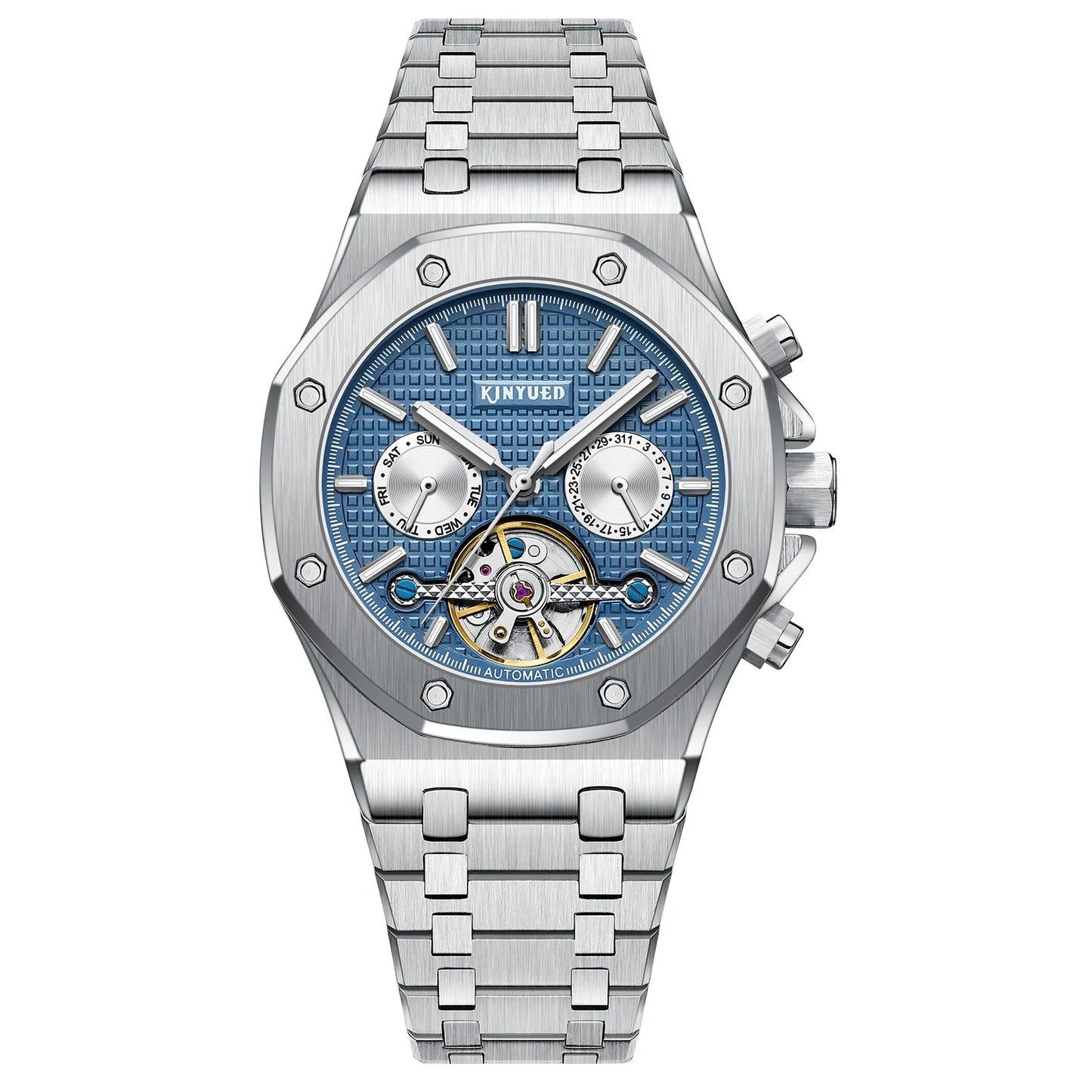 Factory Luxury Design High Quality Stainless Steel Automatic Mechanical Watch for Men