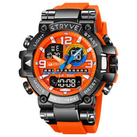 STRYVE Sport Watches Mens 2023 Brand  Waterproof Shockproof Dual Display Auto Date Male Digital Watch Wristwatches Reloj