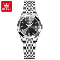 OLEVS 9931 Simple Women Waterproof Stainless Steel Watches Ultra-thin Quartz Watch Waterproof Clock  Lady Watch