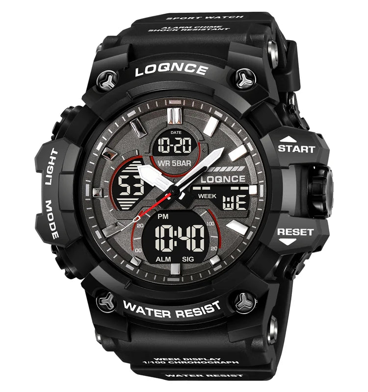Sport Waterproof LOQNCE Brand Dropshipping Watch Stopwatch Alarm Clock 98007 Young Fashion Digital Quartz Watches for Men
