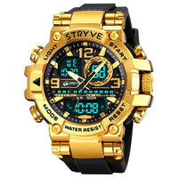 STRYVE Sport Watches Mens 2023 Brand  Waterproof Shockproof Dual Display Auto Date Male Digital Watch Wristwatches Reloj