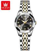 OLEVS 9931 Simple Women Waterproof Stainless Steel Watches Ultra-thin Quartz Watch Waterproof Clock  Lady Watch