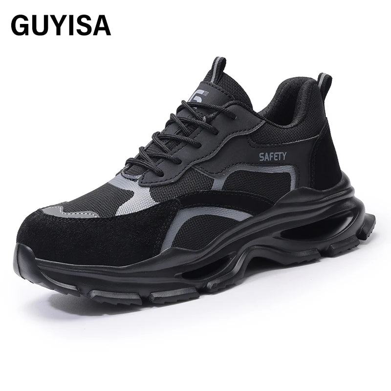 GUYISA New Style Men's Work Shoes Anti-puncture EVA Sole Safety Shoes Functional Shoes