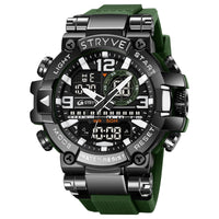 STRYVE Sport Watches Mens 2023 Brand  Waterproof Shockproof Dual Display Auto Date Male Digital Watch Wristwatches Reloj