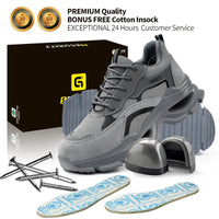 GUYISA Safety Shoes Workwear Series Light Weight  Microfiber Upper European Standard Steel Toe Safety Shoes