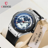 Best Original CHENXI 82442 Casual Sport Watches for Men Brand Luxury World Map Waterproof Wrist Watch Man Clock Fashion Wristwatch