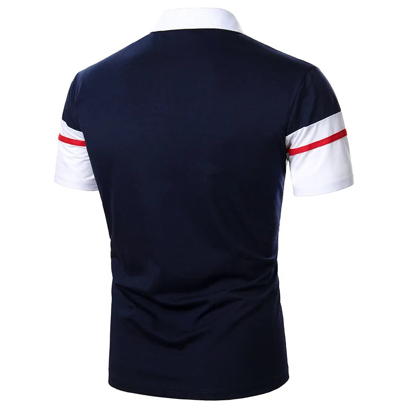 Zeimal Men Polo Men Shirt Short Sleeve Polo Shirt Contrast Color Polo New Clothing Summer Streetwear Casual Fashion Men Tops