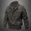 Zeimal Hot Sale Large Size Men's Casual Stand Collar Coat Autumn Winter Cotton Velvet Padded Cargo Jacket Design