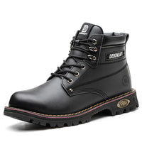 DEBONSAPT New Style Lightweight Pig Leather Steel Toe Men Work  Sneaker Safety Shoes