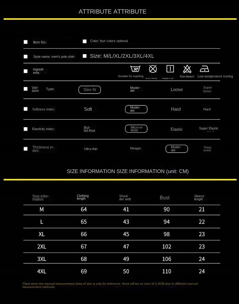 Zeimal Summer New Men's Short Sleeve T-shirt Striped Cotton Thin Business Lapel Polo Shirt