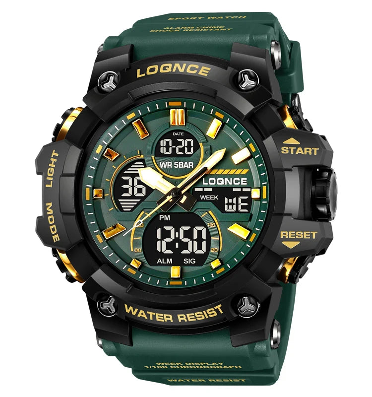 Sport Waterproof LOQNCE Brand Dropshipping Watch Stopwatch Alarm Clock 98007 Young Fashion Digital Quartz Watches for Men