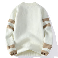 Zeimal Men Full in Stock Men Loose Fashion Sweater Crewneck Half Turtleneck Sweater