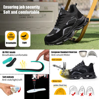 GUYISA New Style Men's Work Shoes Anti-puncture EVA Sole Safety Shoes Functional Shoes