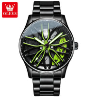 Olevs 9937 Custom Oem Waterproof Classic Men Luxury Brand Watches Black Wristwatches Sports Stainless Steel  Watch for  Man