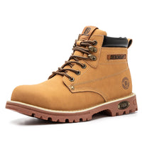 DEBONSAPT New Style Lightweight Pig Leather Steel Toe Men Work  Sneaker Safety Shoes