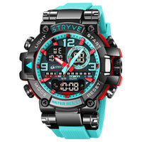 STRYVE Sport Watches Mens 2023 Brand  Waterproof Shockproof Dual Display Auto Date Male Digital Watch Wristwatches Reloj
