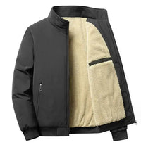 Zeimal Solid Windproof Men's Jacket Winter Warm Men  Thick Fur Oversized Clothes Coat