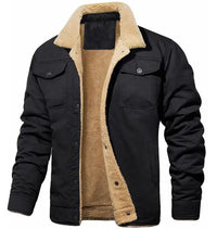 Zeimal Men Fashion Upper Outerwear Casual Winter Warm Coat With Plush Jacket Men's Big Size Cotton Coat