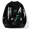 Zeimal Men Loose Fashion Adolescent Sweater Crewneck Half Turtleneck Sweater