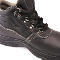 Genuine Leather Oil Resistant Steel Toe Safety Shoes Waterproof Safety Boots for Men