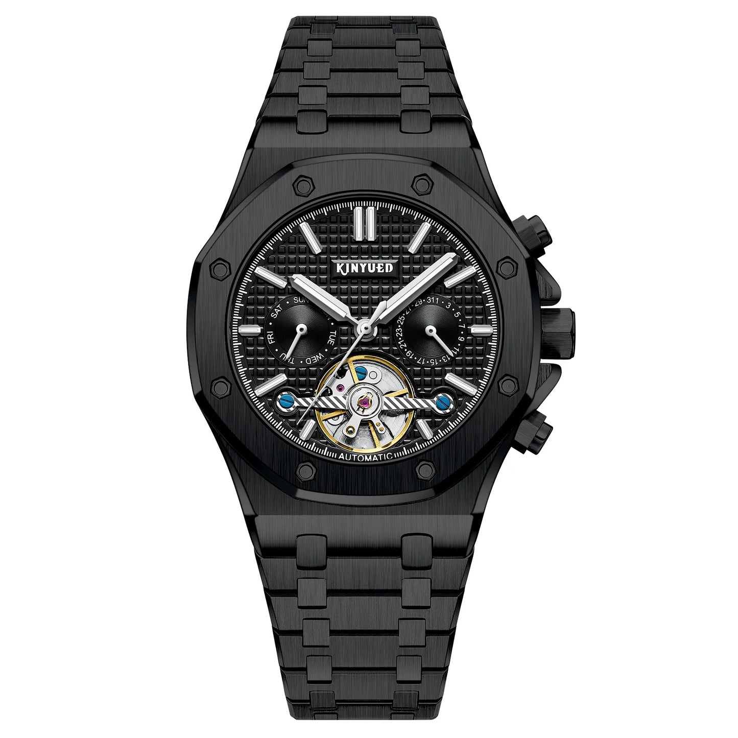 Factory Luxury Design High Quality Stainless Steel Automatic Mechanical Watch for Men