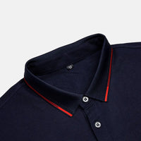 Men's Summer Casual Golf Uniform for Polo T-Shirt High Quality Short Sleeve Knitted Fabric with Lapel Embroidery New Design