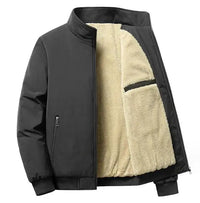 Zeimal Solid Windproof Men's Jacket Winter Warm Men  Thick Fur Oversized Clothes Coat